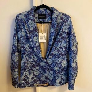 Wildfang Blue Carnation Suit Jacket